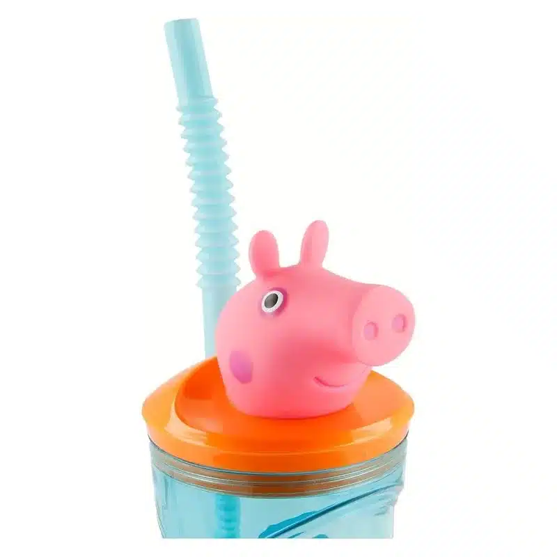 Vaso reutilizable infantil Peppa Pig 360ml con figura 3D 48666 STOR - Imagen 3