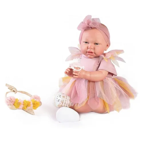 Muñeca Mi Primer Reborn Daniela Hada con diadema 81275 ANTONIO JUAN