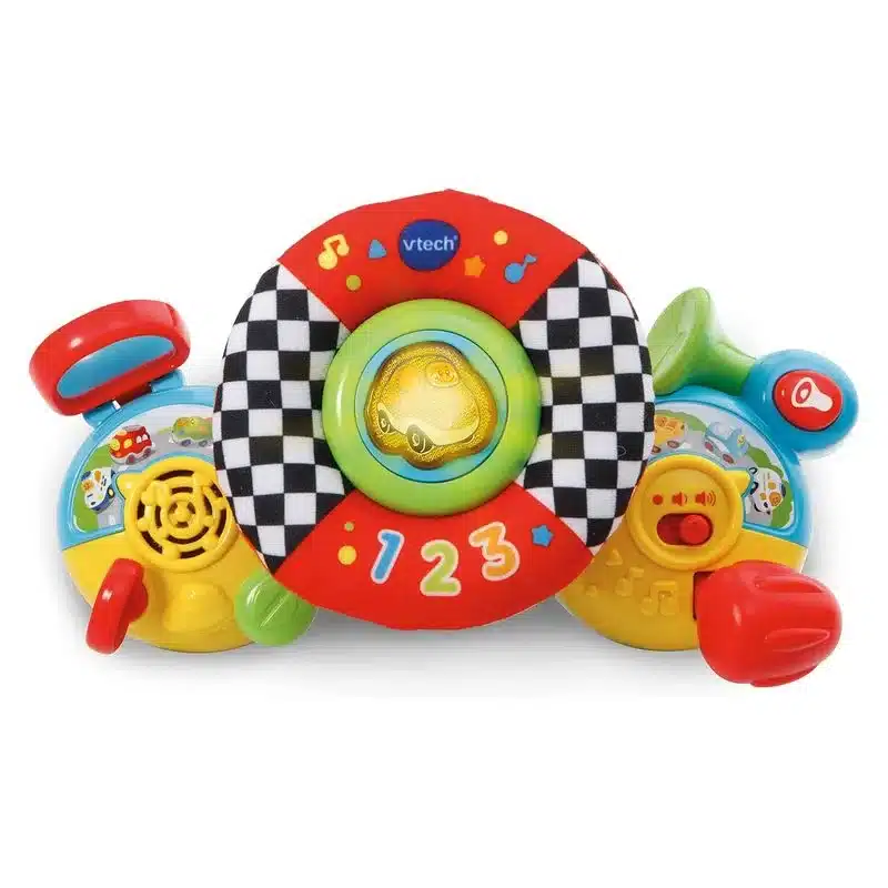 Volante de paseo Tut tut Bólidos con tiras de sujeción 80-192522 VTECH