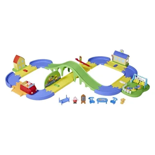 Set de juguetes Peppa Pig en la ciudad con pista ajustable F4822 HASBRO