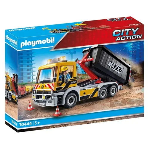 Playmobil 70444 City Action camión de construcción con 104 piezas incluidas