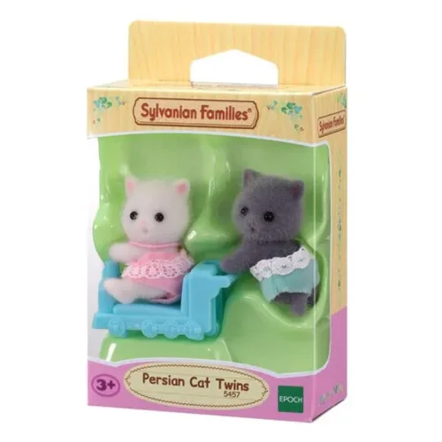 Set de dos figuras Sylvanian Families gemelos gatos persas 5457 EPOCH