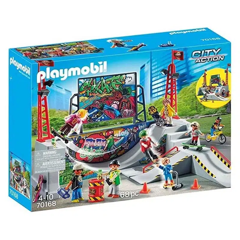 Playmobil 70168 City Action Skate Park incluye 68 piezas y figuras