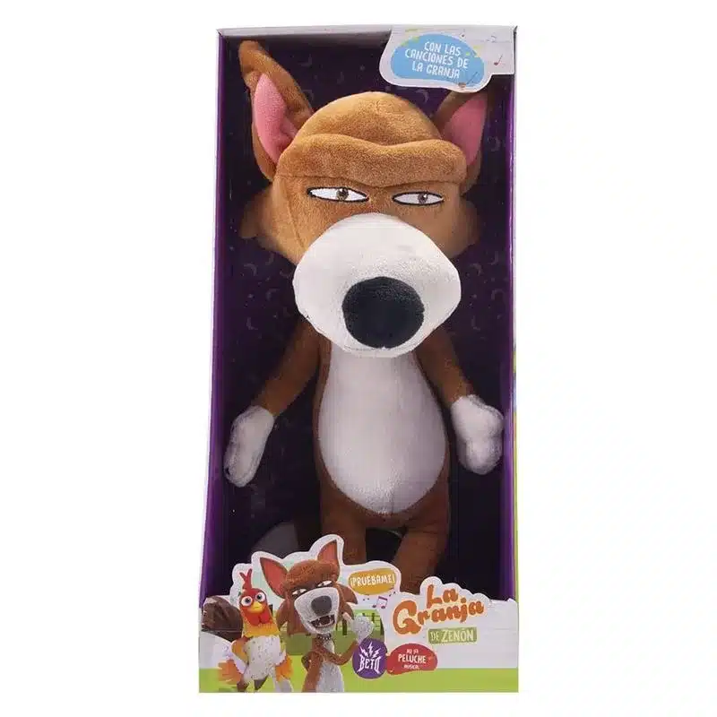 Peluche musical Lobo Beto La Granja de Zenón AR80006 BANDAI - Imagen 2