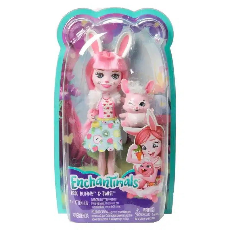 Muñeca con mascota Enchantimals Bree Bunny y Twist FXM73 MATTEL - Imagen 3