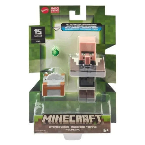 Minecraft figura Stone mason cantero con accesorios HTL82sGTP08 MATTEL