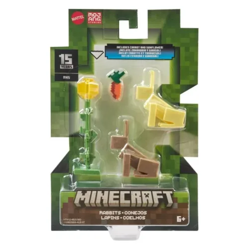 Minecraft pack rabbits conejos con accesorios HTN12sGTP08 MATTEL