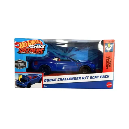 Coche Hot Wheels Pull-back Speeders Dodge Challenger R/T HWH39 Mattel