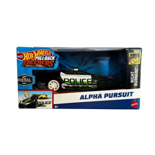 Coche Hot Wheels Pull-back Speeders Alpha Pursuit Police HPR85 Mattel