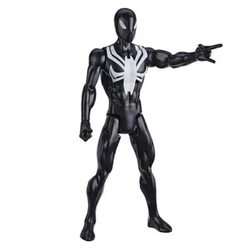Figura articulada Spider-Man Black Suite Titan 30cm E8523 Hasbro