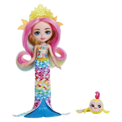 Muñeca Enchantimals Royal Ocean Kingdom Rainey con mascota HCF68 Mattel