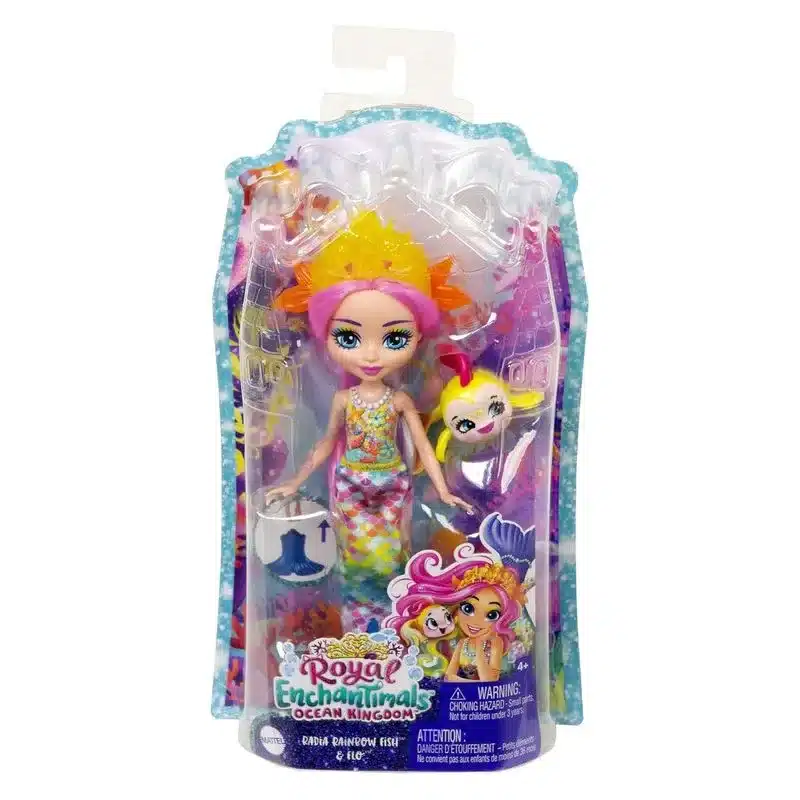 Muñeca Enchantimals Royal Ocean Kingdom Rainey con mascota HCF68 Mattel - Imagen 2