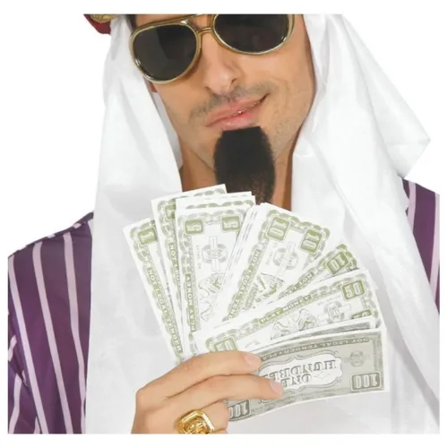 Bolsa 75 billetes de papel para disfraces de carnaval o fiestas de Guirca 18139