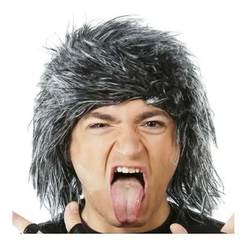 Peluca hombre rockero color gris complemento CB/253963 EGLER