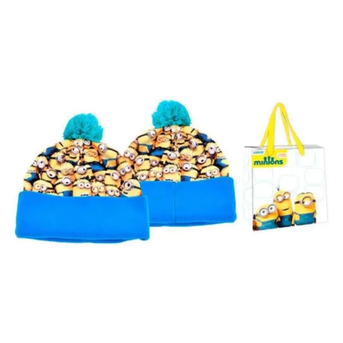 Gorro pompon y bolsa de Minions 94418 MACADAMIA