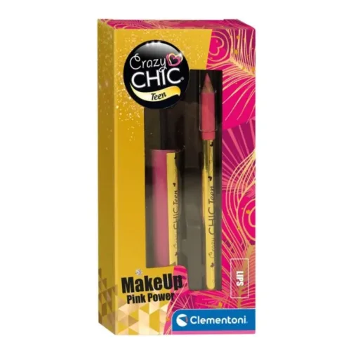 Kit brillo de labios Makeup pink power 18813 CLEMENTONI