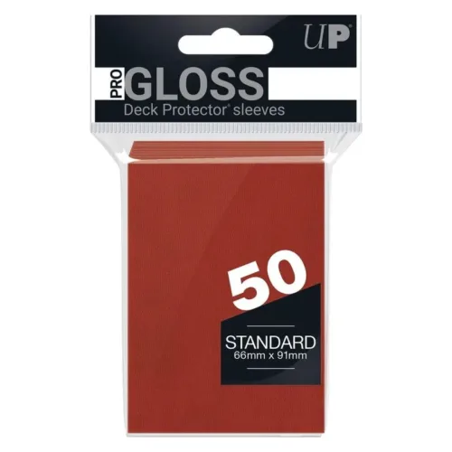 Funda cartas 66×91 mm 50 piezas cubierta roja 82672 ULTRA PRO
