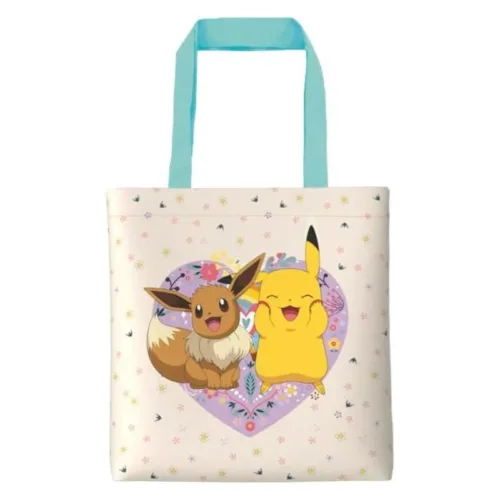 Bolsas unisex shopping Pokémon corazón Eevee y Pikachu BM20-01PK CYP