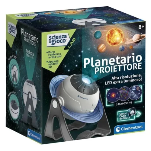 Proyector espacial planetario interactivo con App 55564 CLEMENTONI