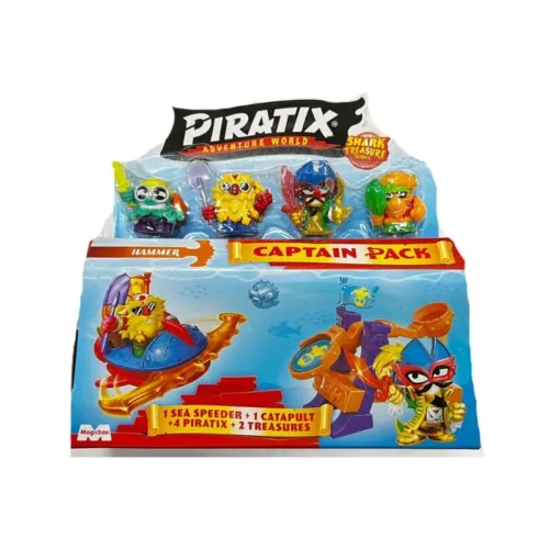 Pack Capitán Piratix Shark Treasure Hammer 6/6 37003 MAGIC