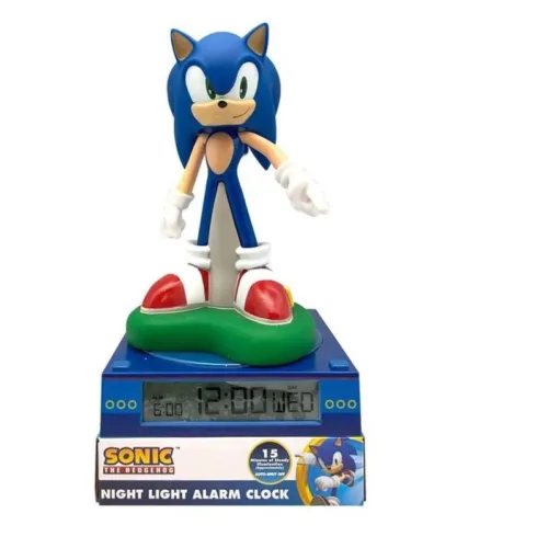 Lampara 3D con despertador Sonic The Hegdehog SNC3023M KIDS EURO
