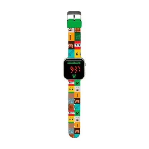 Reloj de muñeca LED elementos Minecraft MIN4272 KIDS EURO