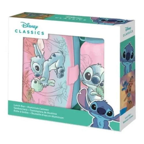 Stitch Set de Sandwichera y Botella de Aluminio ST00039 KIDS EURO