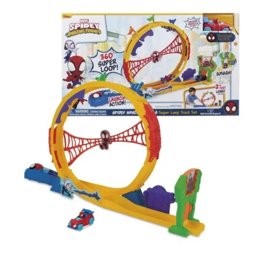 Pista de acrobacias con looping 360 Spidey Amazing SNF0295 TOY PARTNER