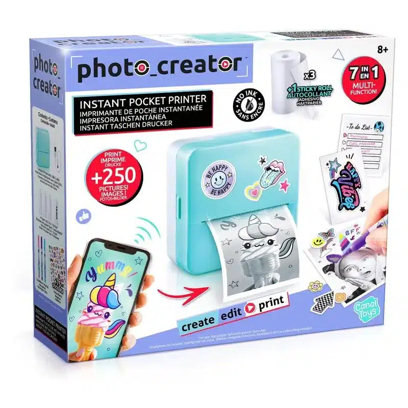 Photo Creator impresora instantánea de bolsillo impresión CLK017 CANAL TOYS - Imagen 2