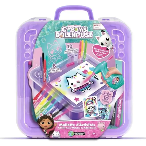 Maletin actividades Gabbys Dollhouse con spray electrónico GAB024 CANAL TOYS