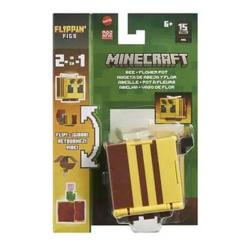 Figura Minecraft abeja intercambiable 2 en 1 HTL51sHTL43 MATTEL