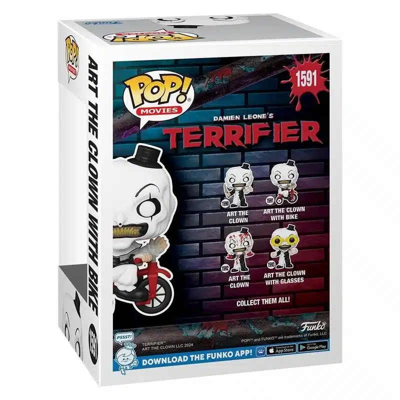 Funko POP! Movies Art the clown Terrifier 1590 figura completa vinilo - Imagen 3