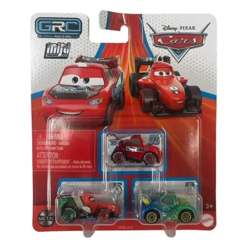Cars Pack 3 Coches Mini Racers 95-1-8 HXY60sGKG01 MATTEL