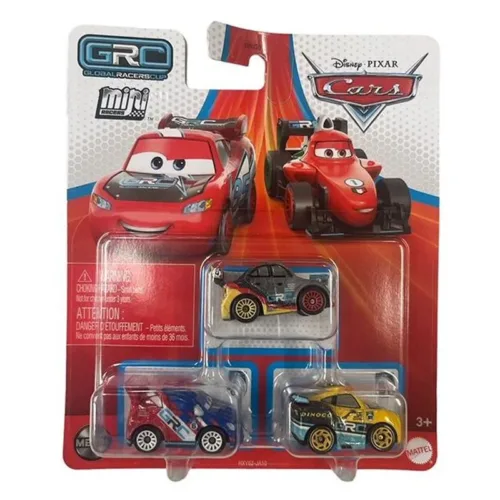 Cars Pack 3 Coches Mini Racers 4-6-51 HXY62sGKG01 MATTEL