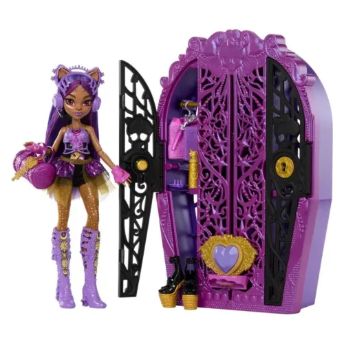 Muñeca Monster High Skulltimate Secrets Clawdeen Wolf con armario HXH85 MATTEL