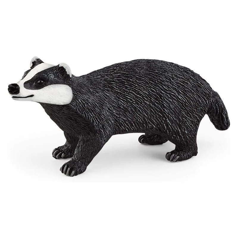 Figura Tejón de la línea Wild Life de Schleich para coleccionar 14842