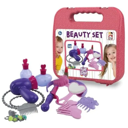 Maletín de belleza rosa infantil con accesorios 87101 FDJ-NINCO