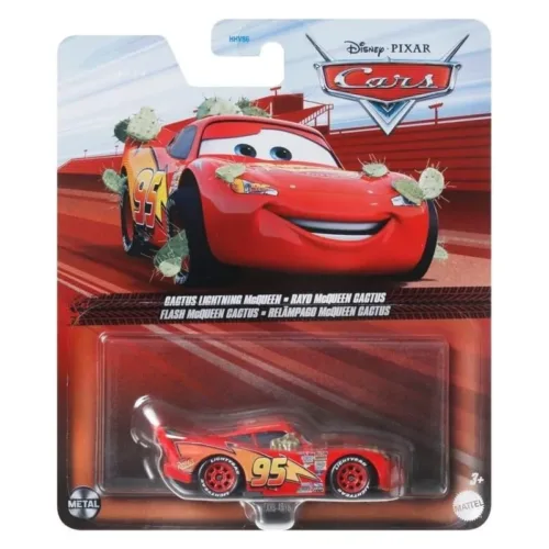 Coche Disney Cars on the road Rayo McQueen cactus HTX85sDXV29 MATTEL