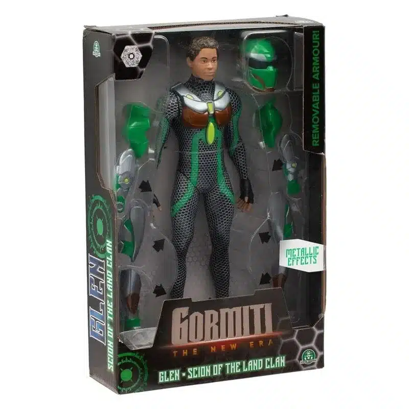 Gormiti New Era Glen armadura verde articulable 27 cm GRV03100 Famosa - Imagen 3