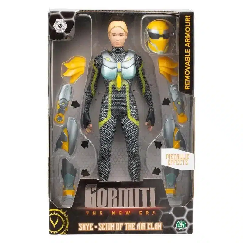 Gormiti New Era Skye armadura amarilla articulada 27cm GRV03300 Famosa - Imagen 3