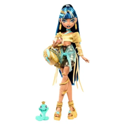 Muñeca Monster High Cleo de Nile con mascota y accesorios HXH74 MATTEL