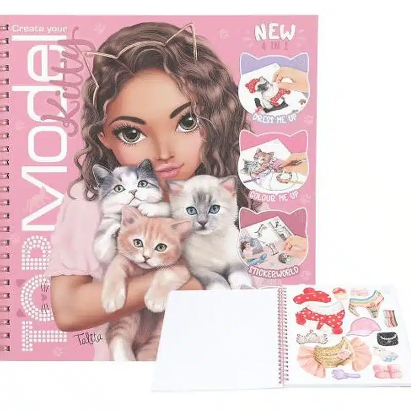 Crea tu libro para colorear Kitty TopModel 13038 DEPESCHE