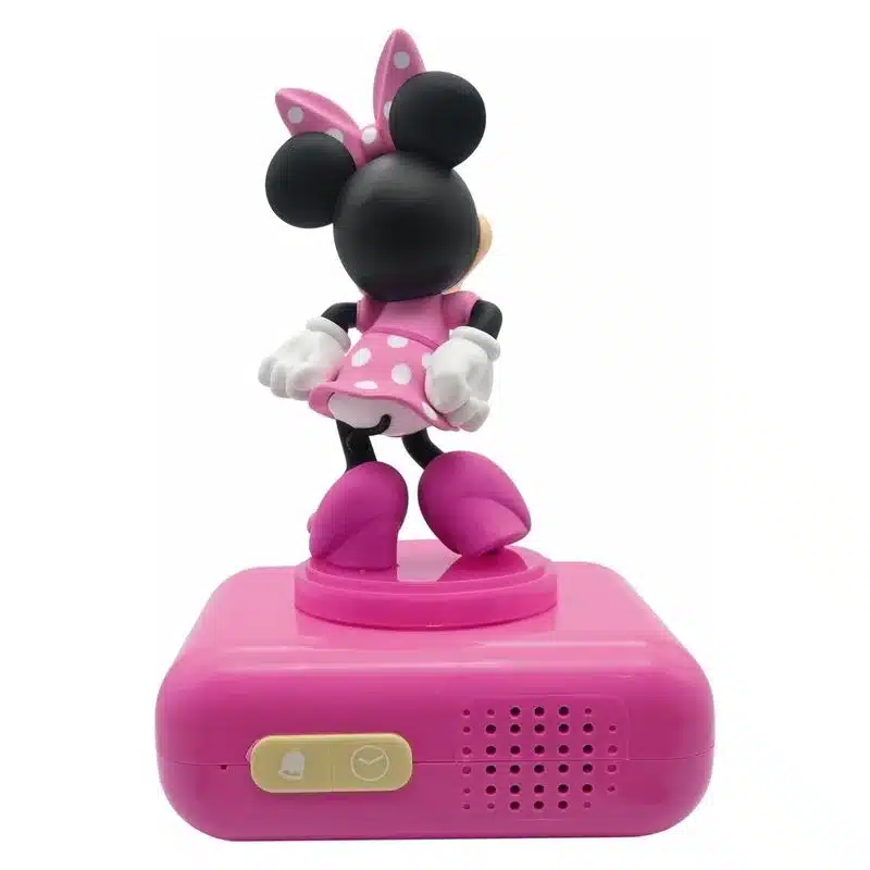 Despertador con luz led Minnie Mouse retroiluminado rosa RL800MN LEXIBOOK - Imagen 2
