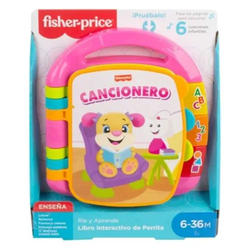 Libro interactivo Cancionero de perrita Ríe y Aprende DLF23 MATTEL