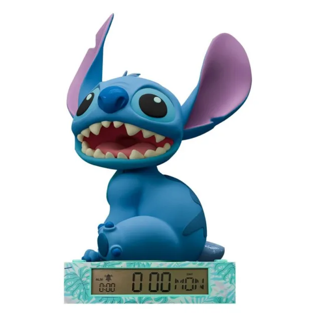 Lampara 3D con despertador de Disney Stitch LAS3055 KIDS EURO