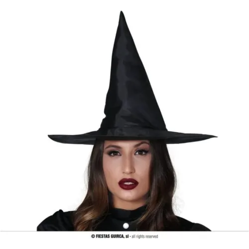 Sombrero de bruja adulto negro clásico Halloween talla única 13217 GUIRCA