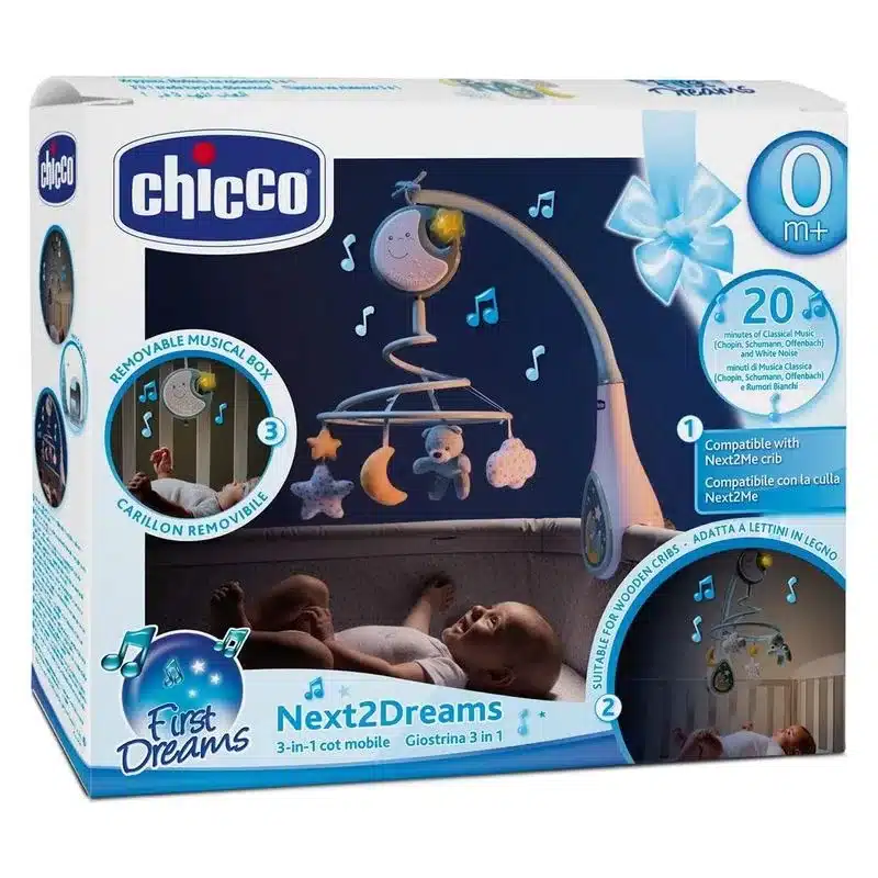 Móvil de cuna Next2 Dreams Móvil azul 7627200000 CHICCO - Imagen 2