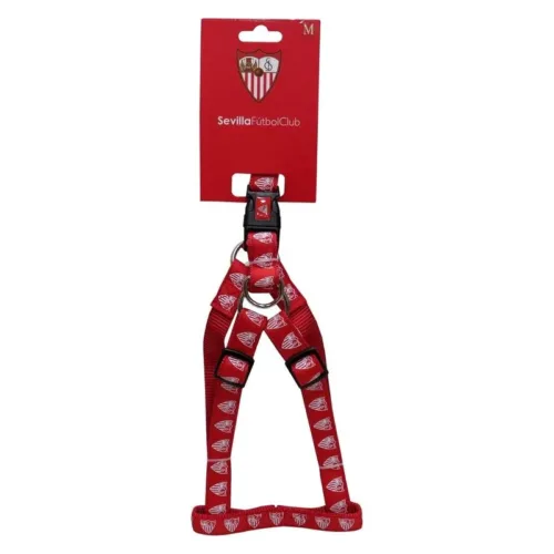 Arnés para perro del Sevilla FC rojo talla M producto oficial AR-01M-S CYP