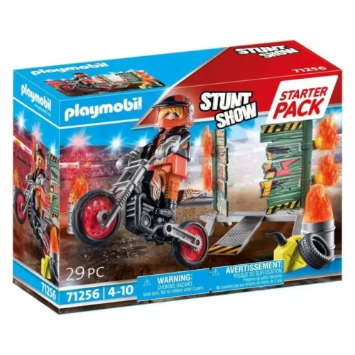 Playmobil 71256 Stunt Show pared de fuego Starter Pack 29 piezas incluidas