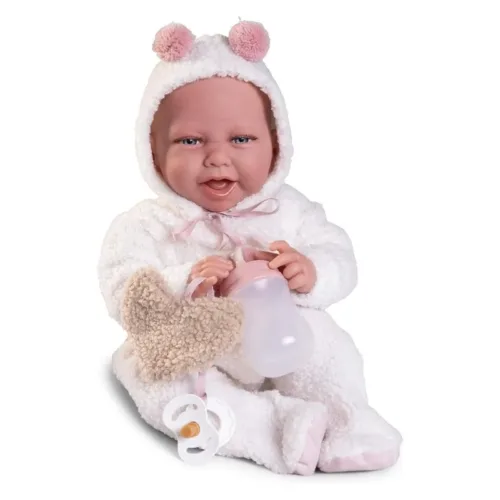 Juan Recién Nacida con Peso Carla con Peluche 42 cm 33369 ANTONIO JUAN